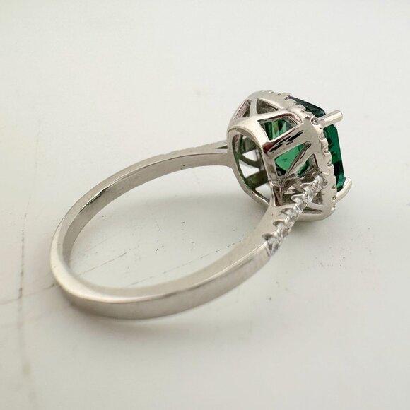 3.56 Carat Lab Created Pariaba Color Change Ring Size 8 - Picture 5 of 16